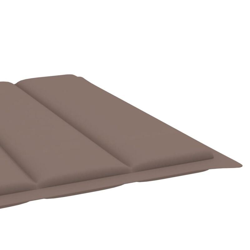 vidaXL Sun Lounger Cushion Taupe 78.7"x27.6"x1.6" Fabric