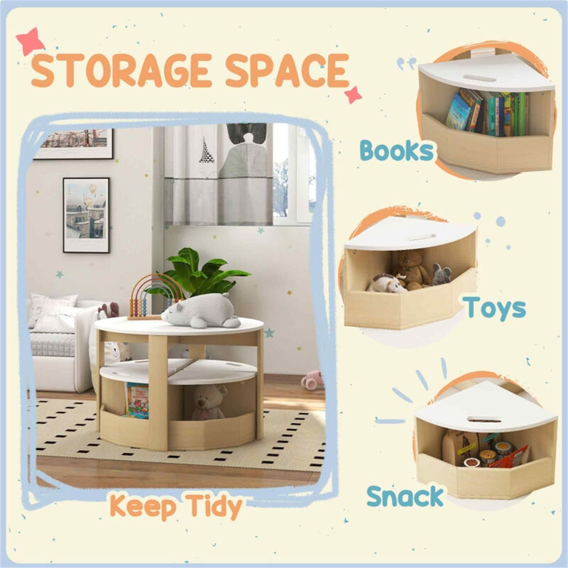 Kids Table and Chairs Set Sturdy Play & Learning Furniture for Toddlers