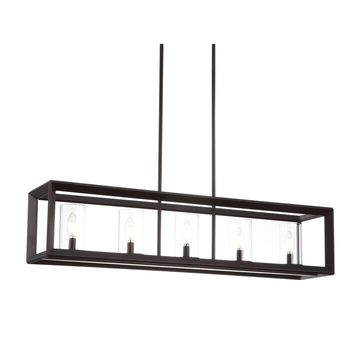 Anna Linear Metal/Glass LED Pendant