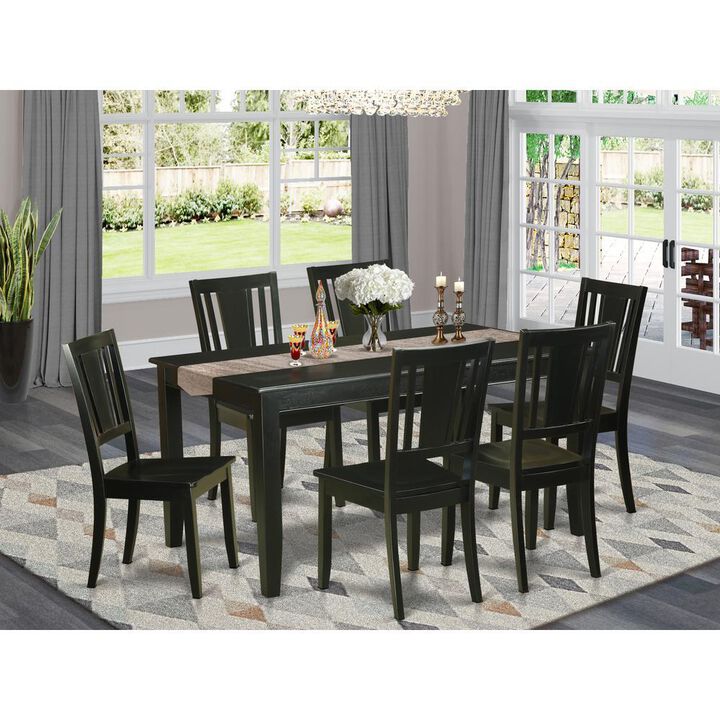 7 Pc Dining room set for 6 -Dining Table and 6 Chairs for Dining Chairs