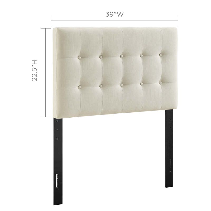 Modway - Emily Twin Upholstered Fabric Headboard image number 2