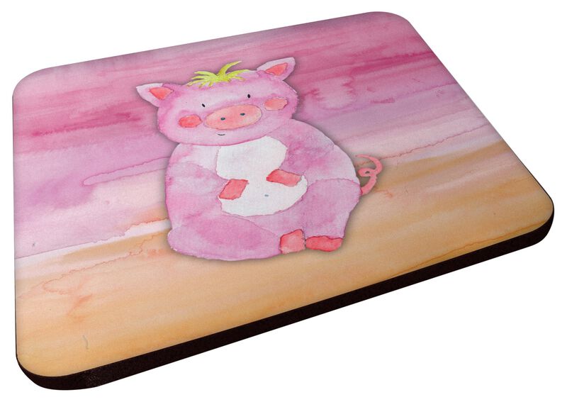 Caroline's Treasures Pig Watercolor Decorative coasters, 3.5, Multicolor
