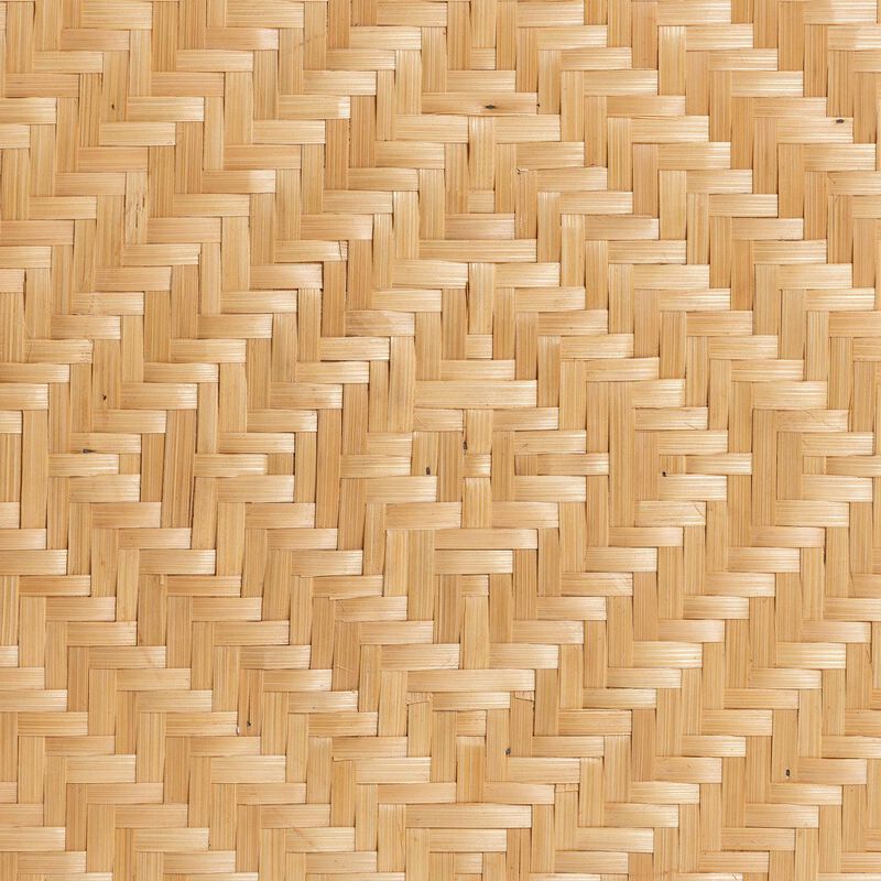 bali & pari Roma Rattan and Seagrass Coffee Table - Low Profile Boho Accent Table with Textured Design and Natural Finish, Handcrafted Rattan Centerpiece for Living Room or Lounge image number 4