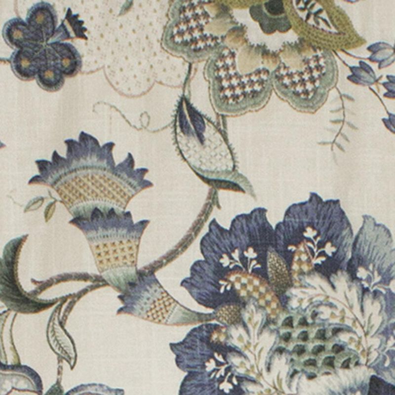 Ophelia Regal Style All Season 3" Rod Pocket Valance 50" x 17" Blue by RLF Home