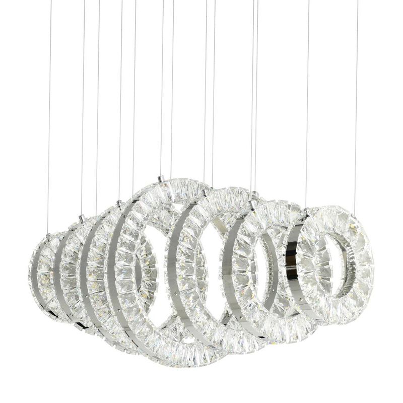 Celina LED Chandelier With Chrome Finish