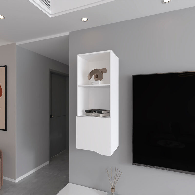 Wall Cabinet Hopewell, Living Room, White