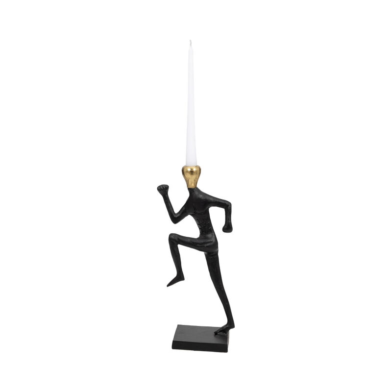 15" Running Man Candle Holder image number 1