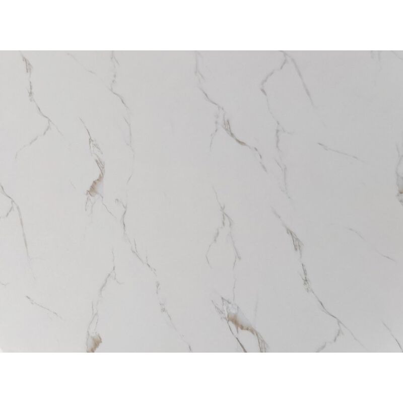 Best Quality Furniture Best Quality Furntirue Round Faux Marble Top On Rustic Gray Mdf/Wood Base