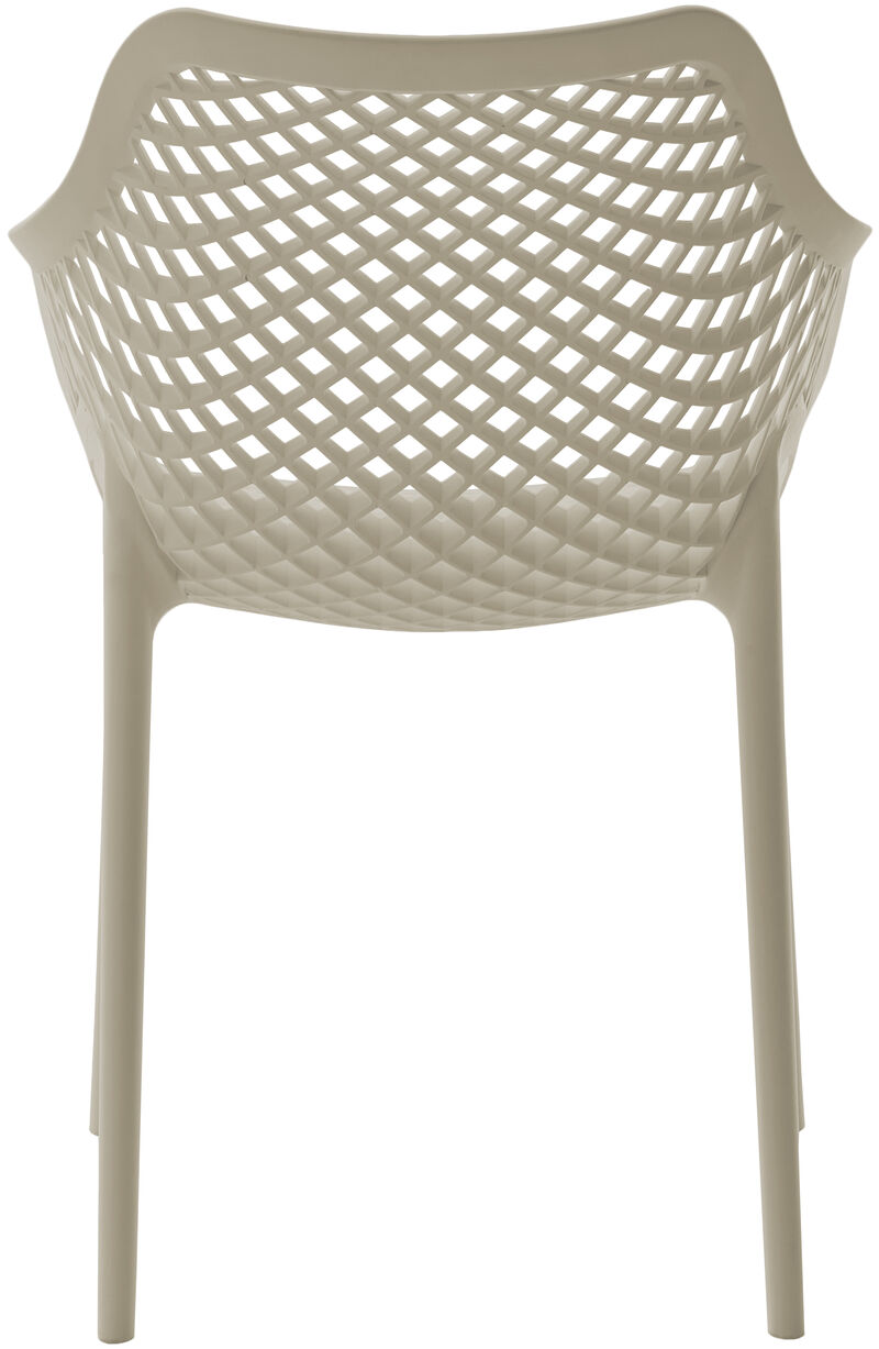 Meridian Furniture Mykonos Taupe Outdoor Patio Dining Chair, Set of 4 image number 2