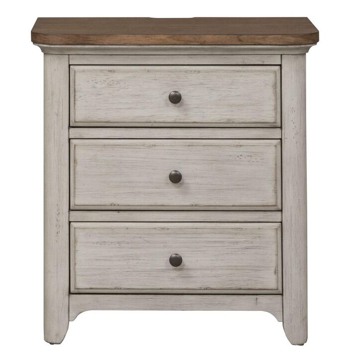Liberty Furniture 3 Drawer Night Stand w/ Charging Station