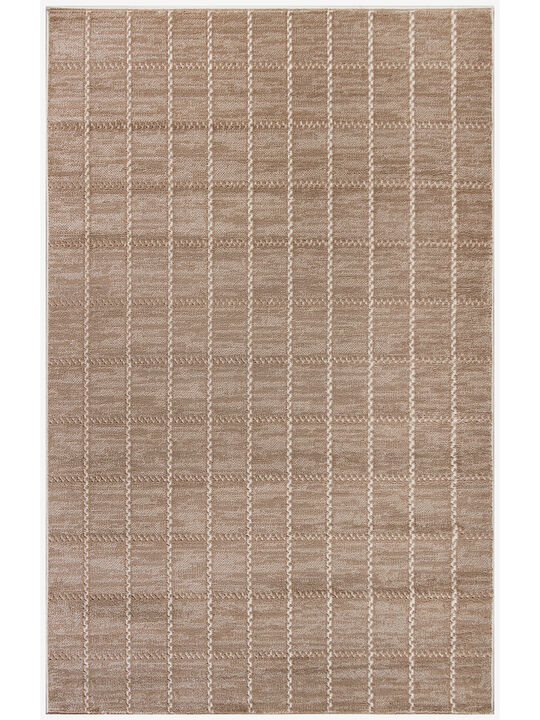 Serenity Home SRH05 Mocha/Ivory 3'11" x 5'11" Rug