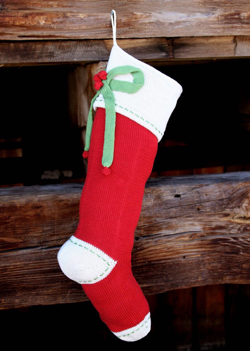 Bow Stocking - Red image number 3