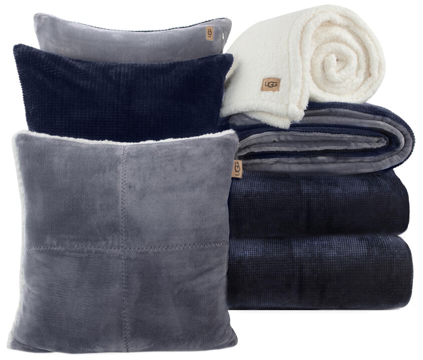 UGG 32534 Remina Full-Queen 5-Piece Comforter Set Luxurious Comforter and Two Shams with 18 x 18-inch Decorative Throw Pillow an