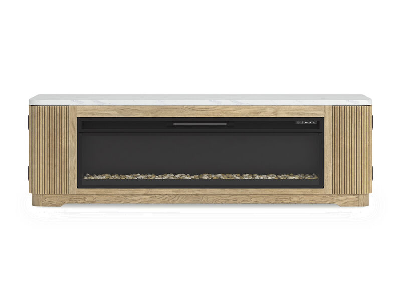 Camdill 80" TV Stand with Electric Fireplace image number 4