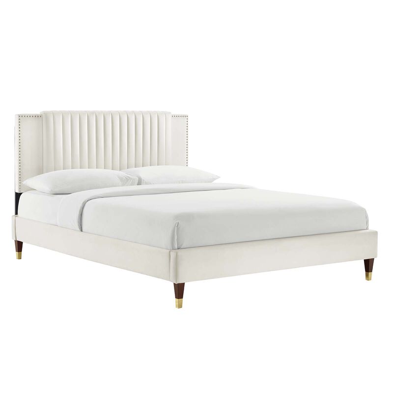 Modway - Zahra Channel Tufted Performance Velvet Full Platform Bed image number 0