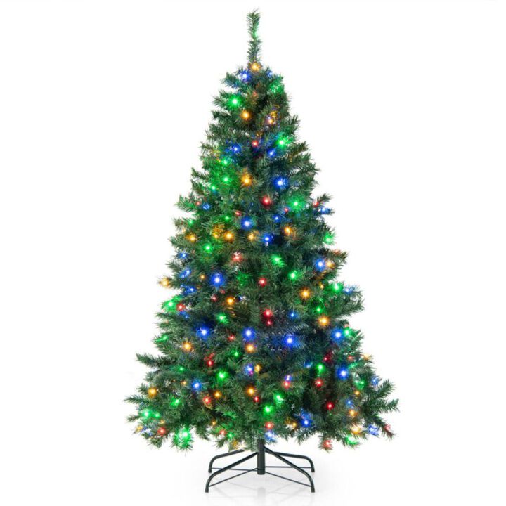 Hivvago 6 Feet Christmas Tree Pre-Lit, 3-Minute Quick Shape