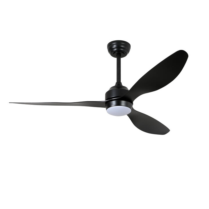 ELEMENT ACE 52-Inch Quiet DC Motor Ceiling Fan with Light Kit and Remote Control for Indoor Living Spaces