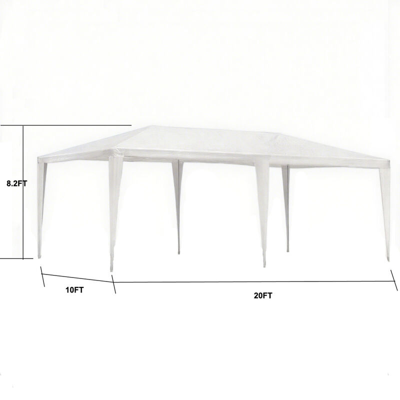WOW PIONEER 10x20 Foot Outdoor Garden Gazebo Canopy Tent Portable Wedding Party Event Shelter Without Sidewalls image number 2
