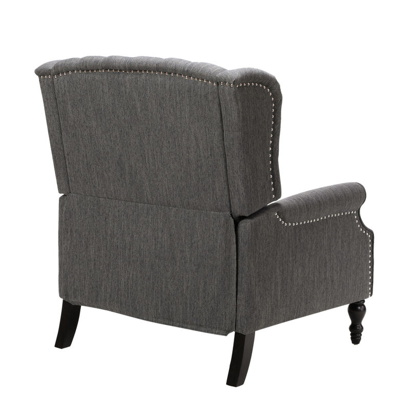Streamdale Diamond Stitch Wingback Manual Recliner Comfort and Style United image number 8