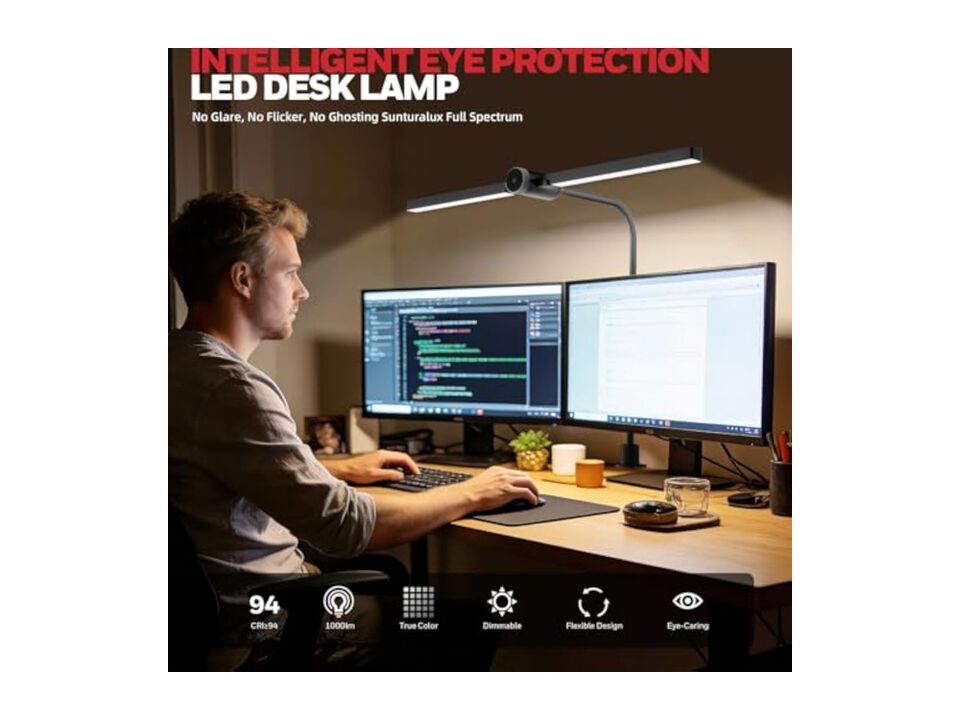 LED Desk Lamp For Home Office Desk Black