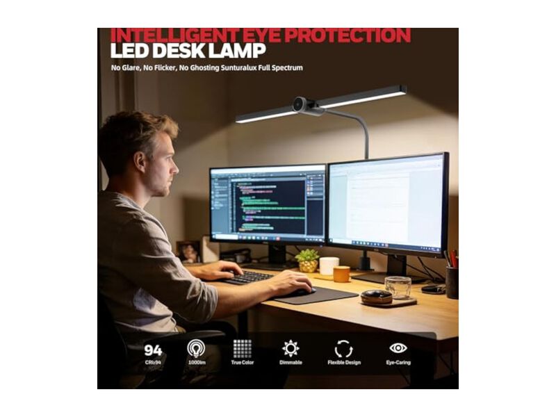 LED Desk Lamp For Home Office Desk Black image number 1