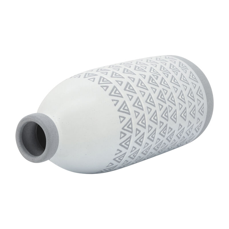 Cer, 18"h Aztec Vase, Gray image number 2