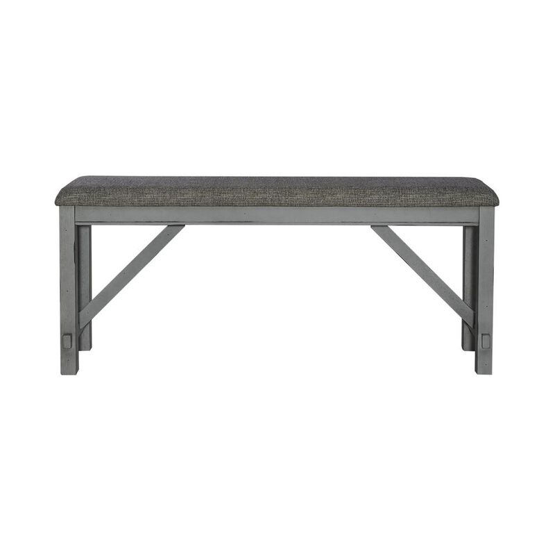 Liberty Furniture Counter Height Dining Bench Transitional Grey image number 1