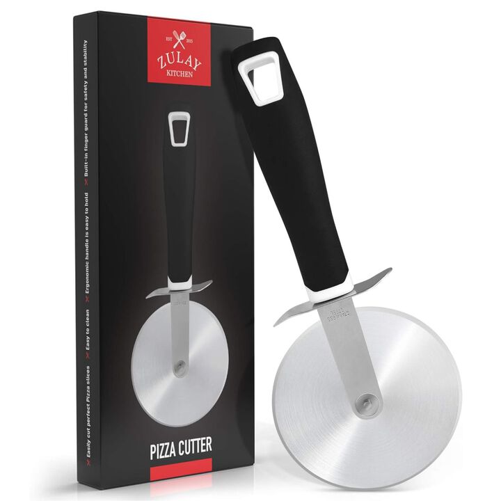 Super Sharp Stainless Steel Pizza Cutter with Comfort Handle