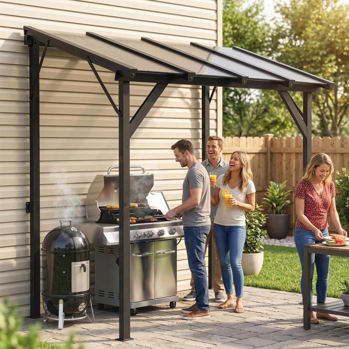 Hivvago Outdoor BBQ Grill Gazebo Shelter