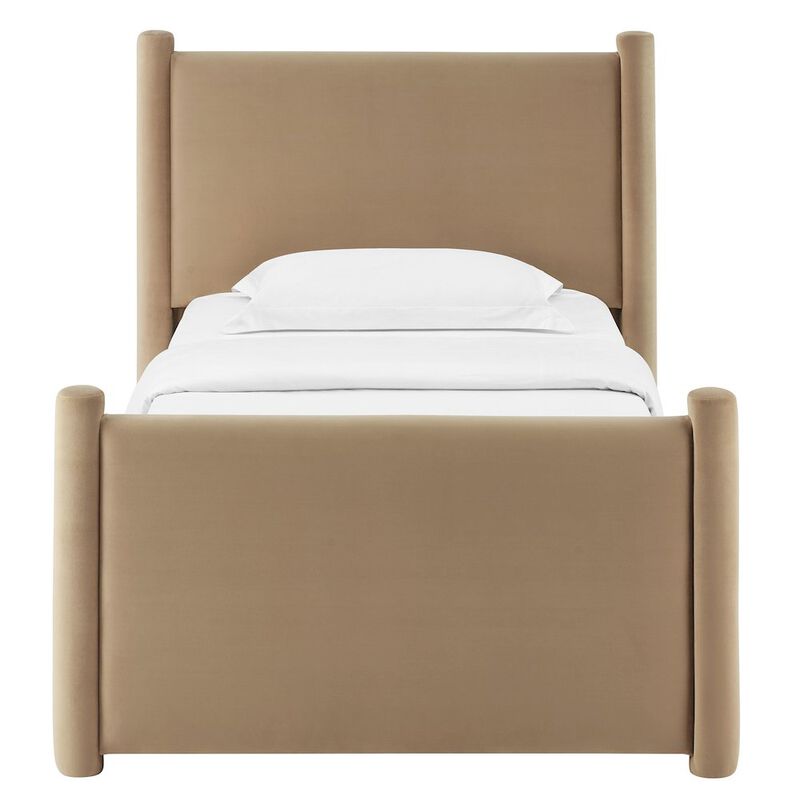 Modway Rael Performance Velvet Twin Platform Bed image number 5