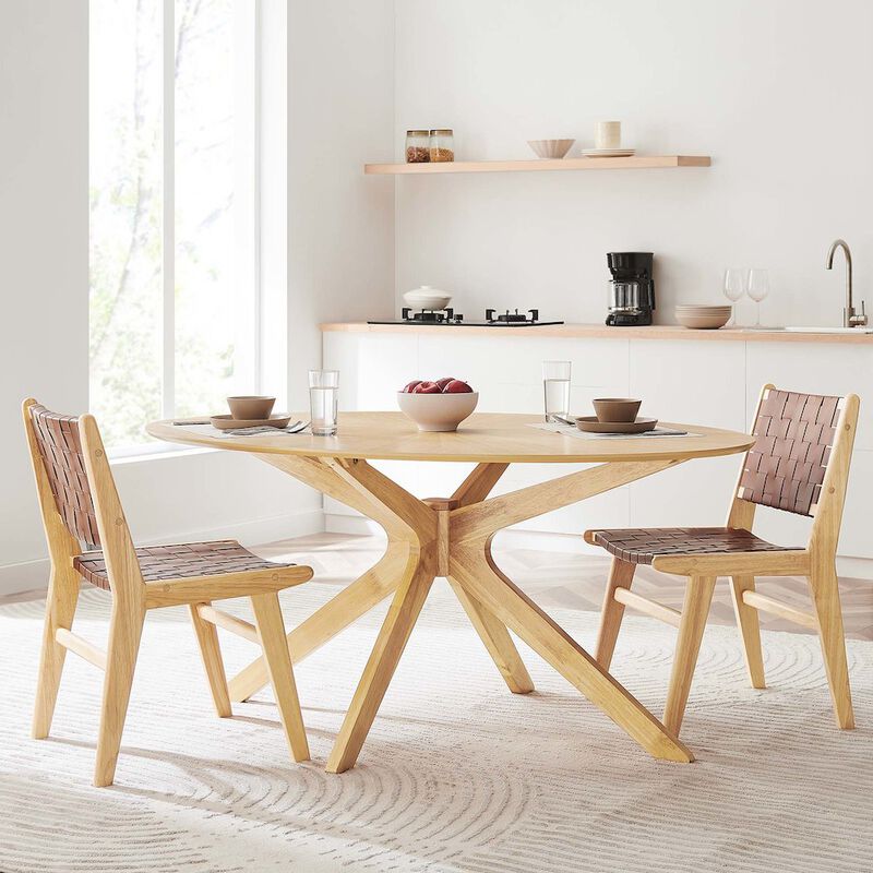 Crossroads 63" Oval Wood Dining Table image number 6
