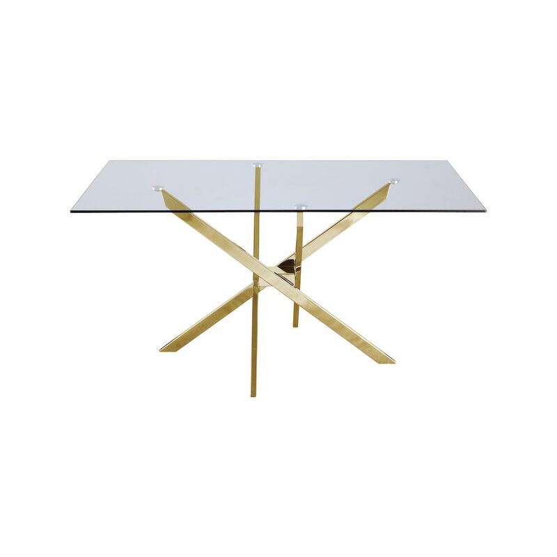 Meridian Furniture Xander Gold Dining Table