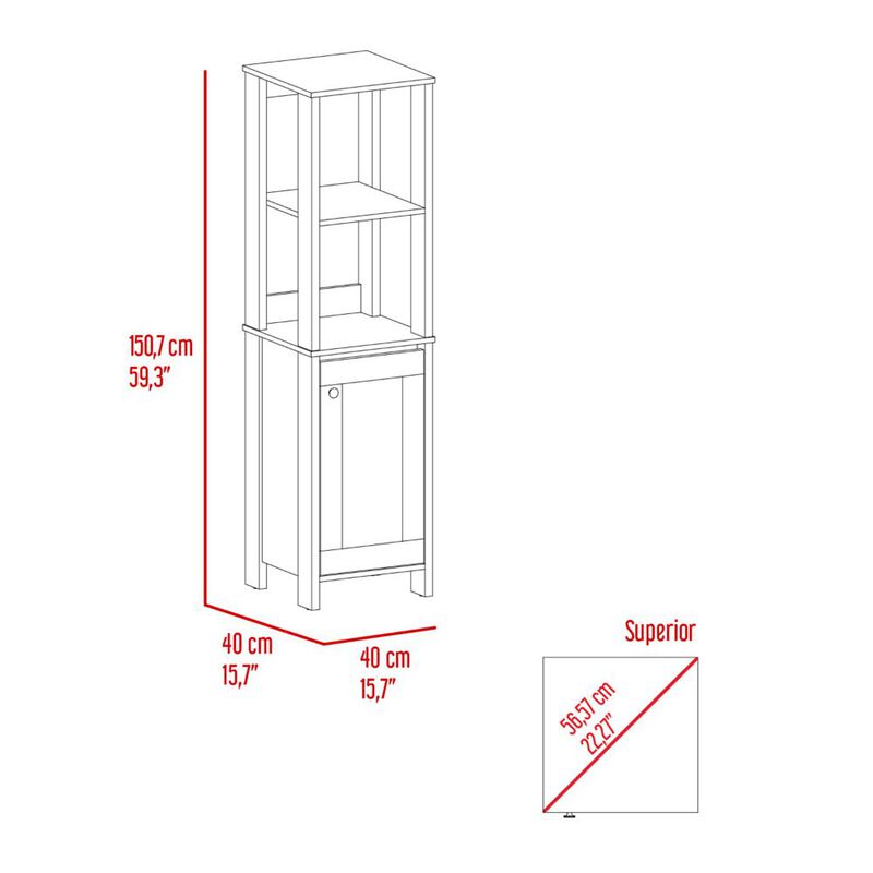 Haven Linen Single Door Cabinet image number 9