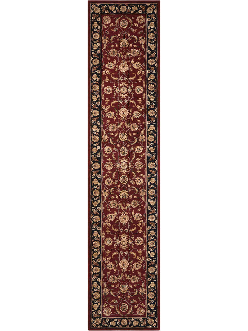 Nourison 2000 2002 Burgundy 2'6" x 12' Rug image number 0