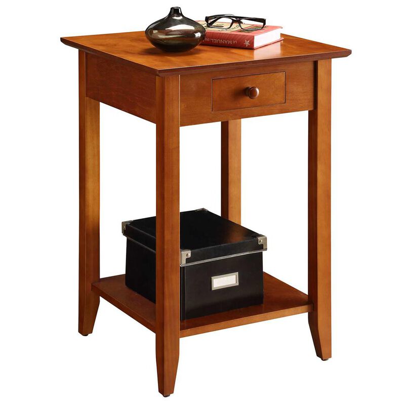 Convience Concept, Inc. American Heritage End Table with Drawer and Shelf