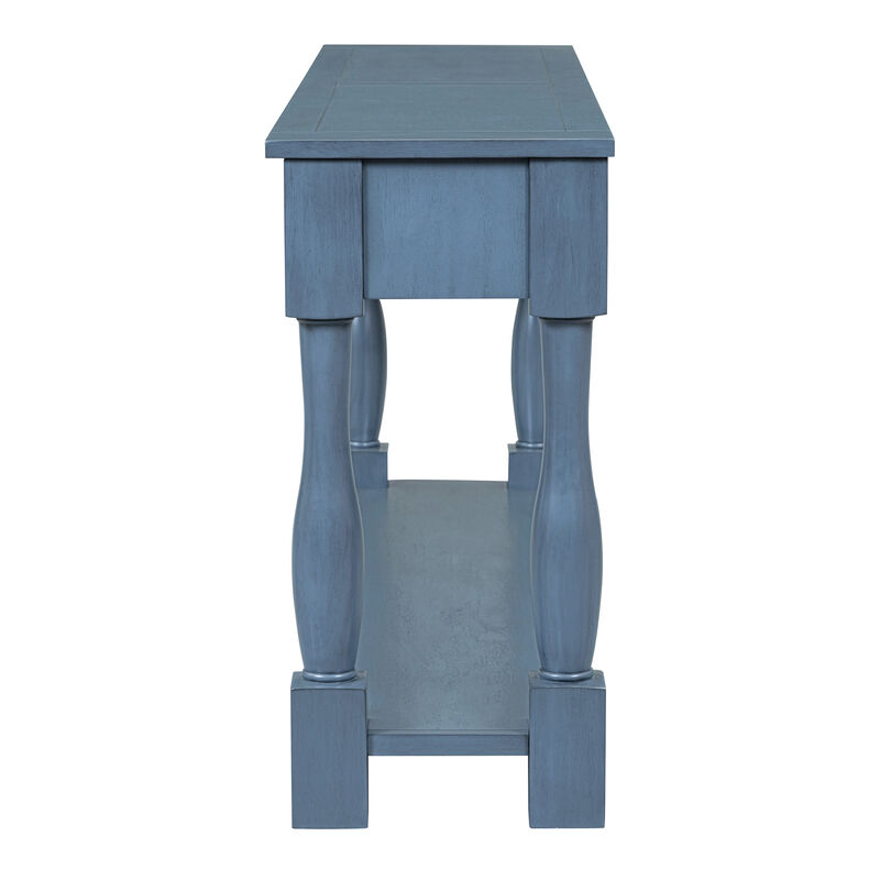 Merax Long Console Table with 3 Drawers