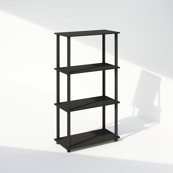 Turn-N-Tube 4-Tier Multipurpose Shelf Display Rack, Shelving Unit, Bookcase