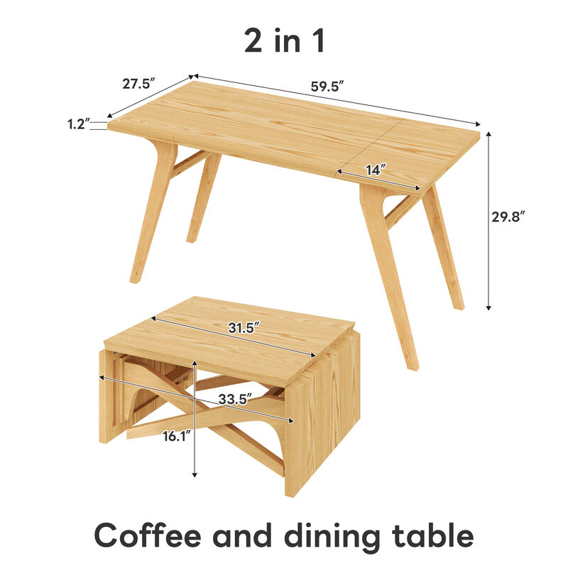 Dwuzur Transformer coffee table image number 7