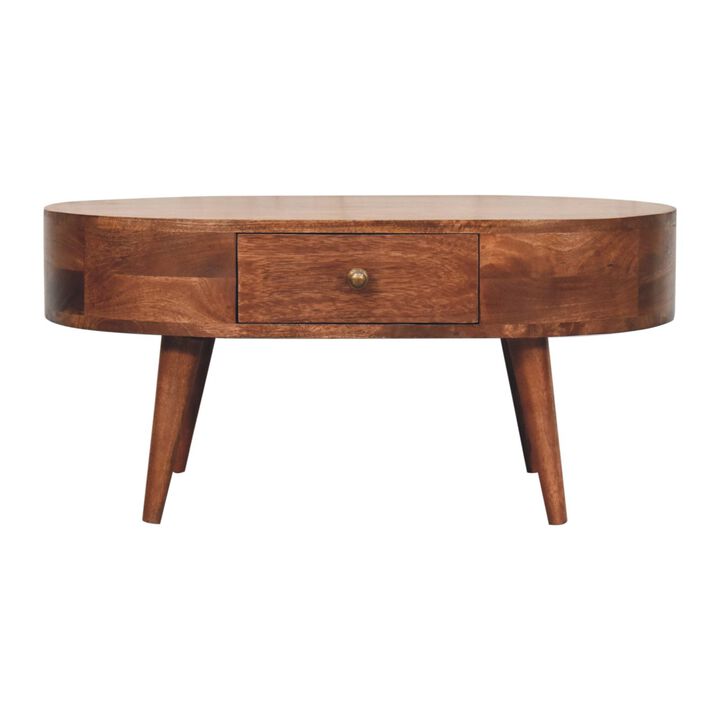 Artisan Furniture Solid Wood Honey Caramel Coffee Table
