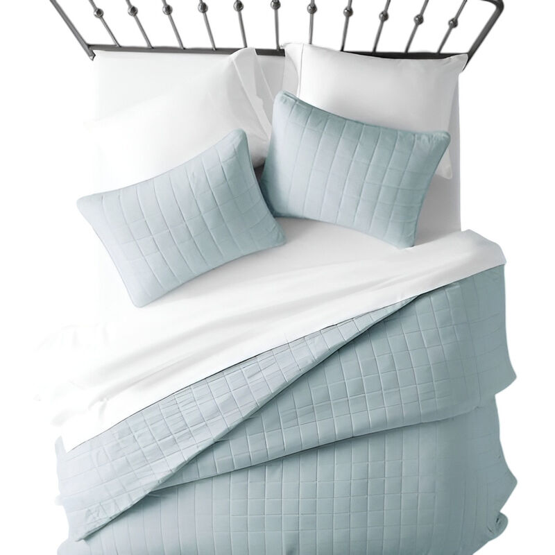 Farmhouse Style 2-Piece Microfiber Coverlet Bedspread Set – Cozy Bedspread for All Seasons