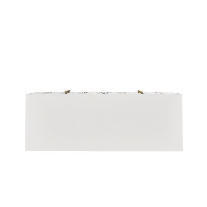 Linon Six Drawer Geo Texture Dresser White image number 6