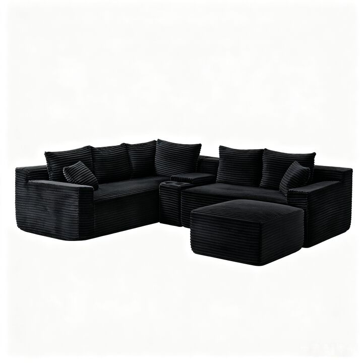 Prink L-Shaped Modular Sectional Sofa