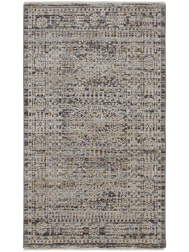 Lynx LNX05 Ivory/Slate 2'3" x 8' Rug