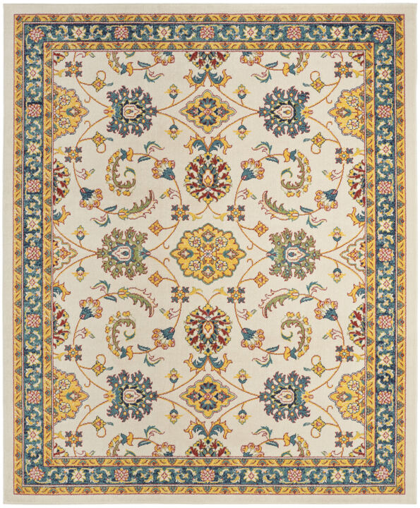 HomeRoots Floral Indoor Outdoor Area Rug