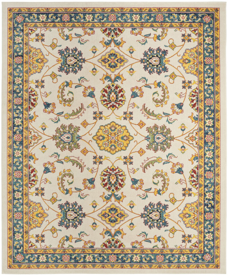 HomeRoots Floral Indoor Outdoor Area Rug image number 0