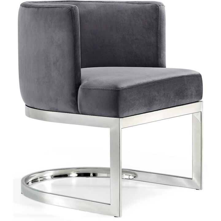 Meridian Furniture Gianna Grey Velvet Dining Chair