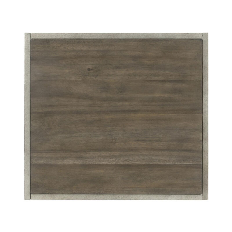 Streamdale Metal Frame Wood Living Room End Table with Shelf image number 7