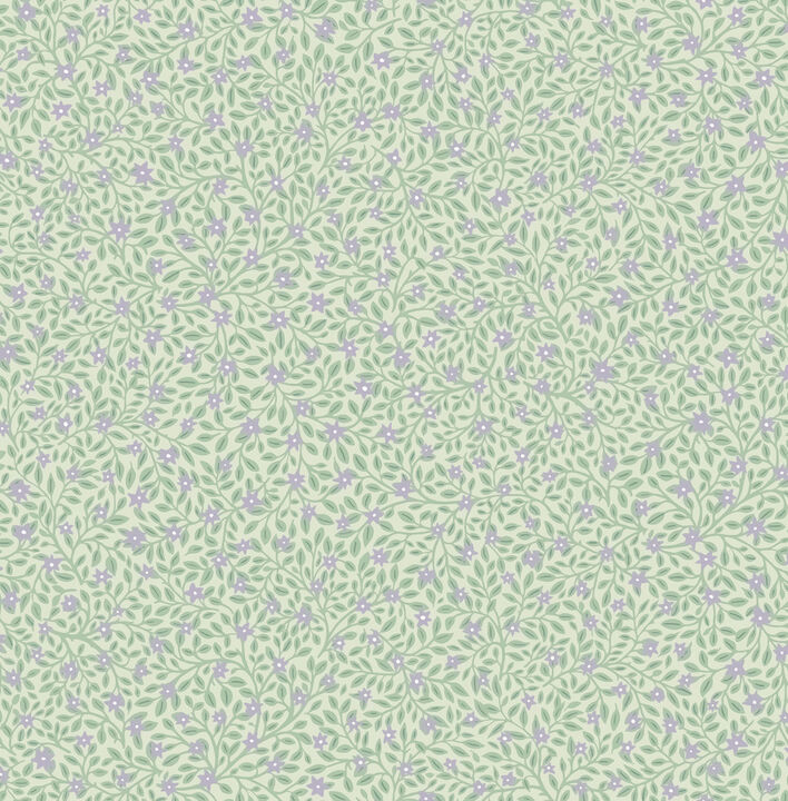 Marguerite Periwinkle Floral Wallpaper