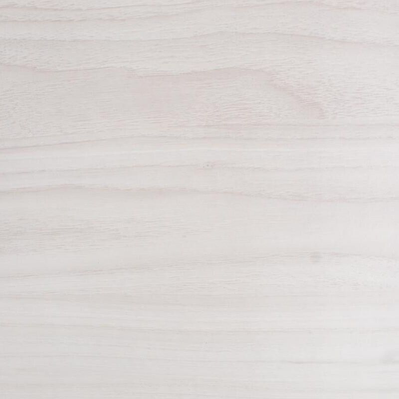 Modern Queen Size Bed, High Headboard w Low Footboard, Whitewash Wood - Benzara