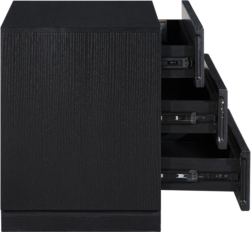 Meridian Furniture Weave Black Night Stand image number 5